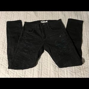 Preme black designer jeans